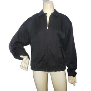 TAIL Black Lightweight Sporty Golf Jacket Womens Size XL